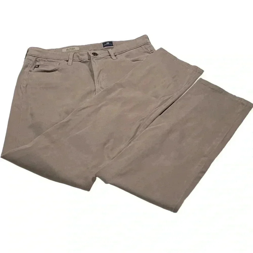 Adriano Goldschmied The  Prima Mid Rise Cigarette Tan Size 26R